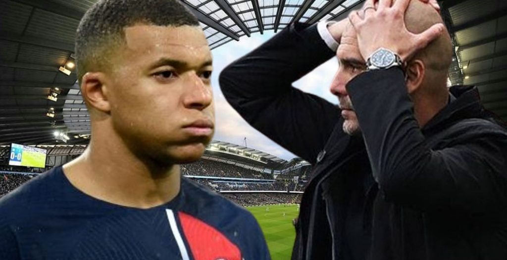 Kylian Mbappé y Pep Guardiola