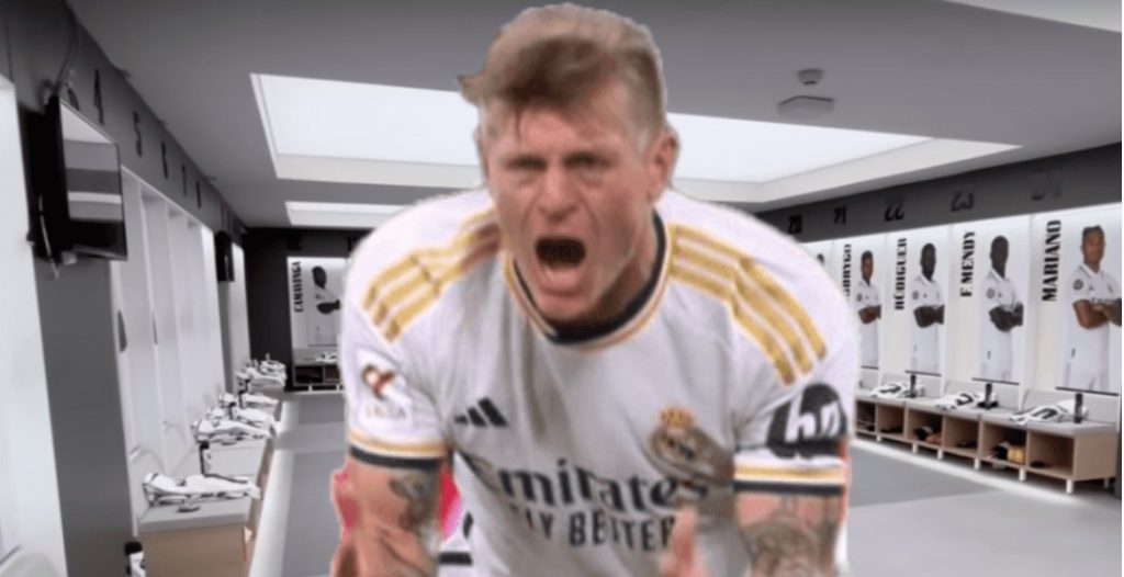 Kroos mostró su enfado durante el descanso