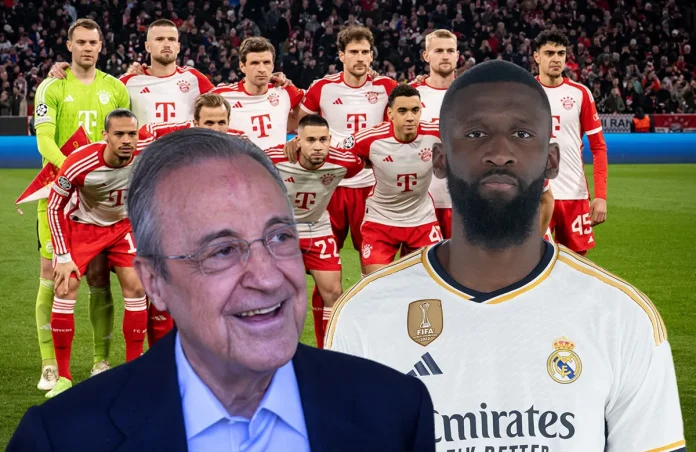 Florentino Pérez, Antonio Rüdiger y once del Bayern de Múnich