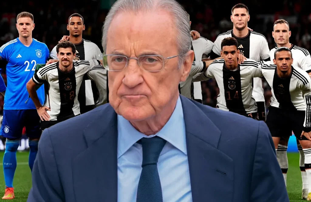 Florentino Pérez y once de Alemania