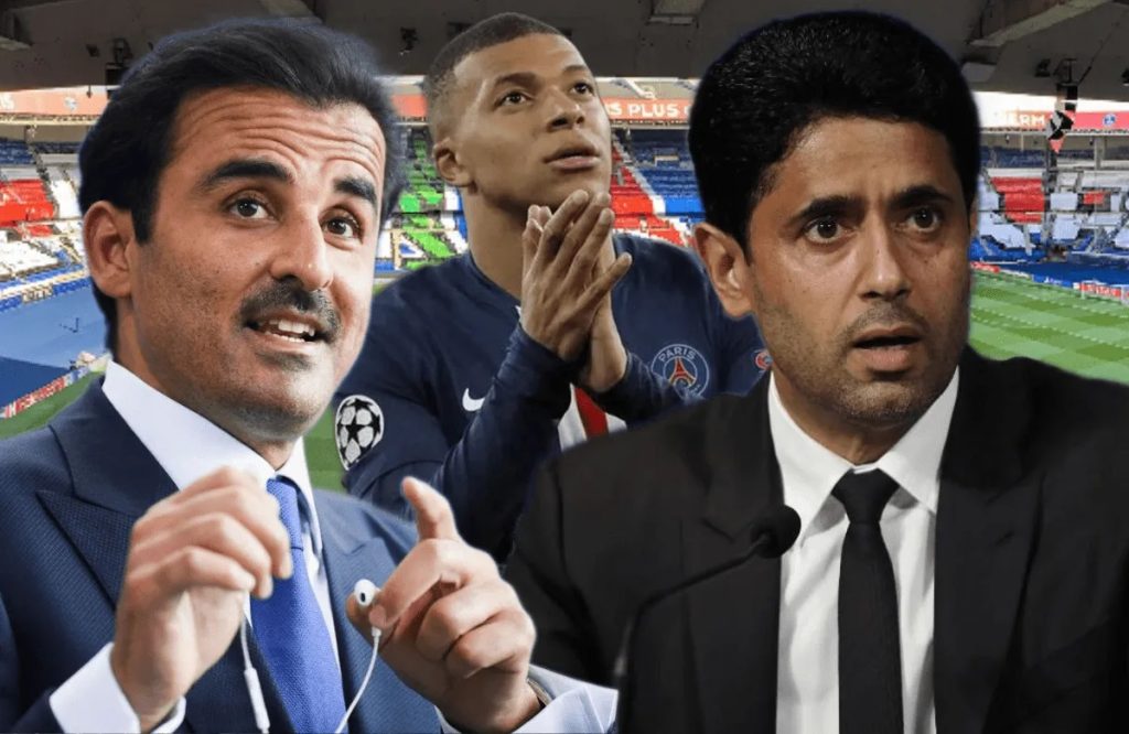 Al Thani, Kylian Mbappé y Nasser Al Khelaifi