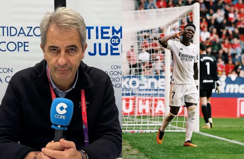 Manolo Lama y Vinícius Júnior