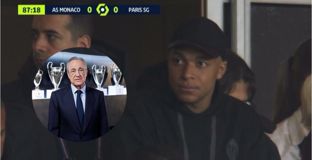 Florentino Pérez y Kylian Mbappé