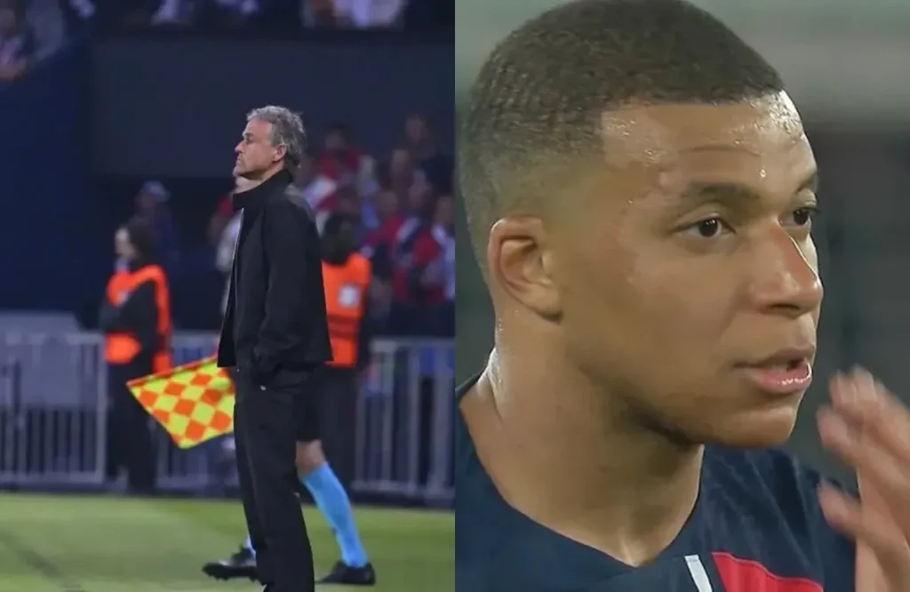 Luis Enrique y Mbappé