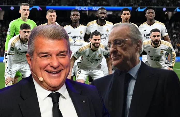 Joan Laporta, Florentino Pérez y once del Real Madrid