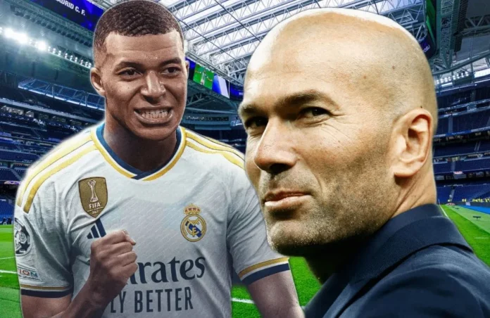 Kylian Mbappé y Zinedine Zidane