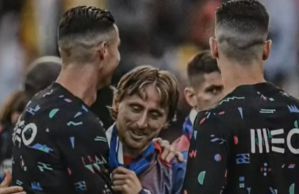 Cristiano Ronaldo y Luka Modric.
