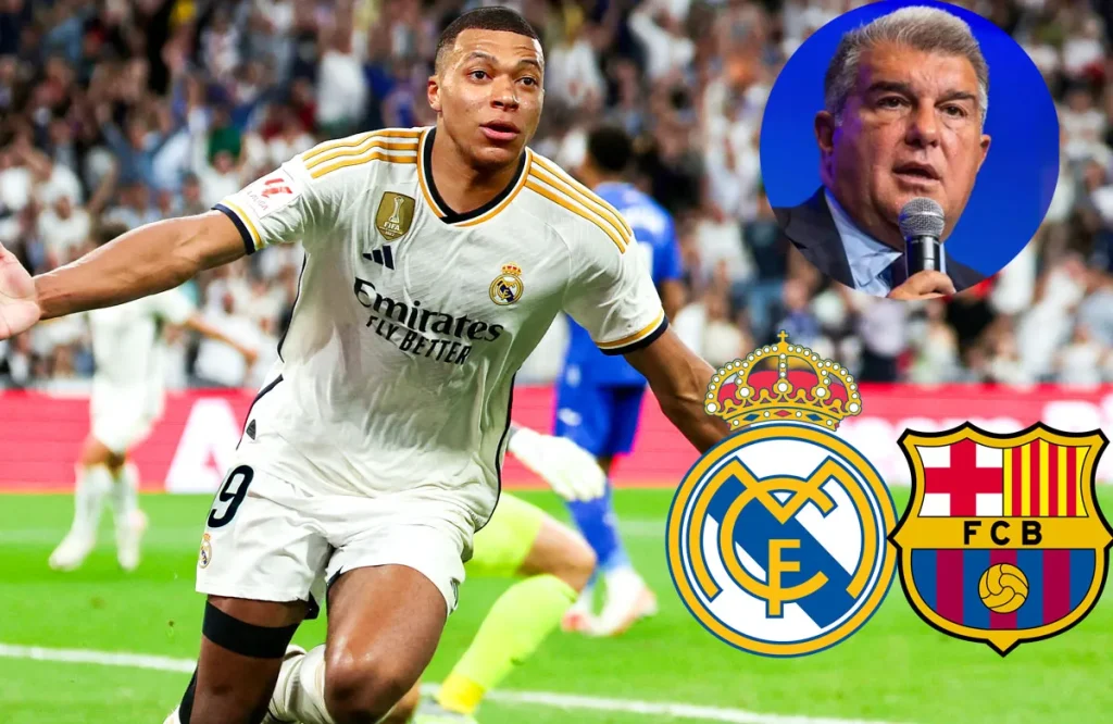 Mbappé y Joan Laporta