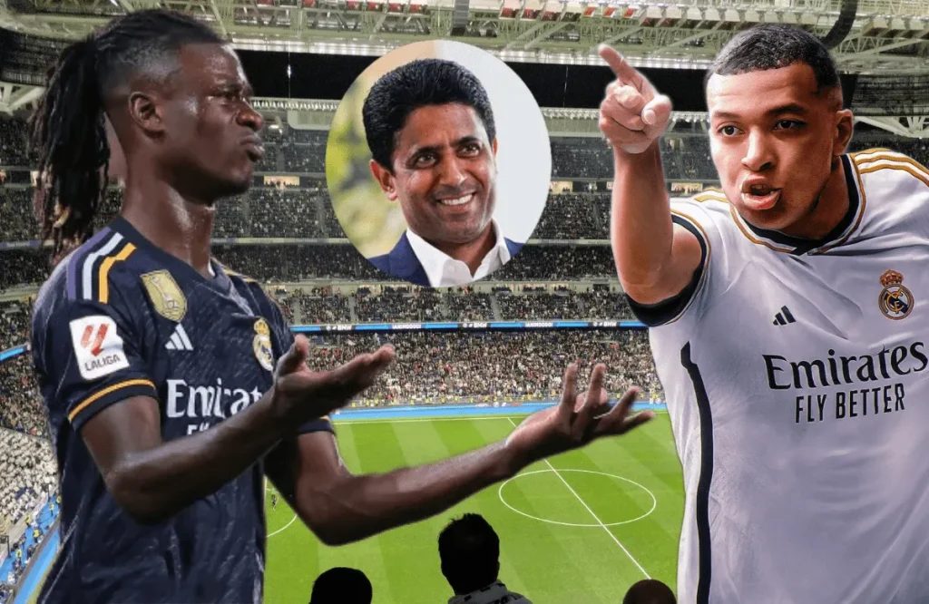 Eduardo Camavinga y Kylian Mbappé.