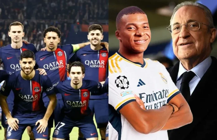 Once del PSG, Mbappé y Florentino