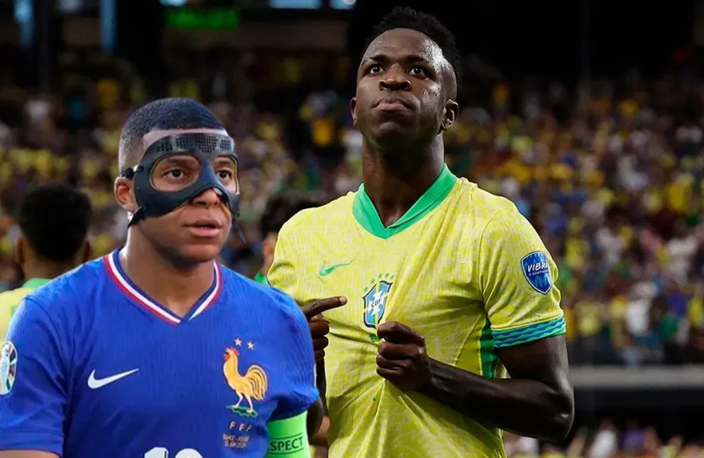 Vinicius Jr. y Kylian Mbappé