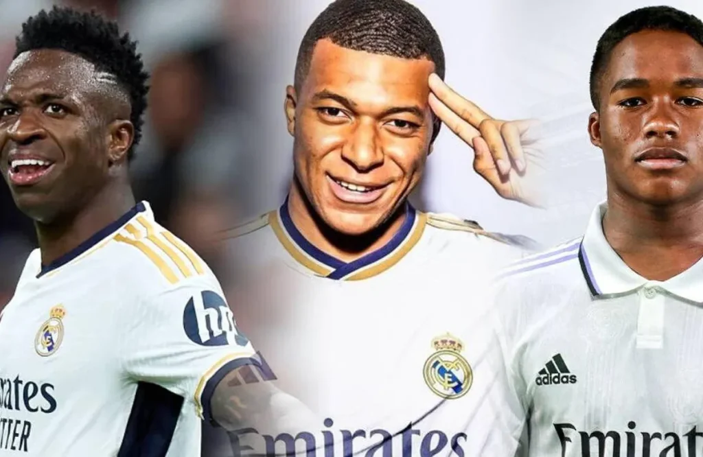 Vinicius, Endrick y Mbappé.