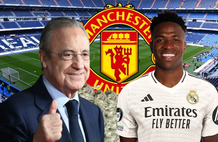 Florentino Pérez y Vinícius Júnior.