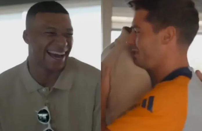 Mbappé y Brahim en Valdebebas