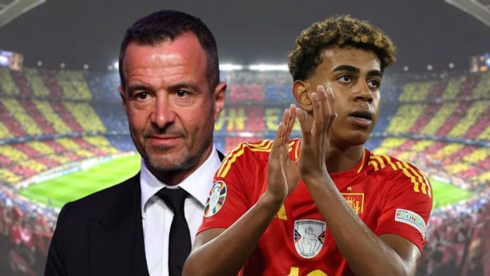 Lamine Yamal 2026, pánico en Barcelona al movimiento de su padre y Jorge Mendes