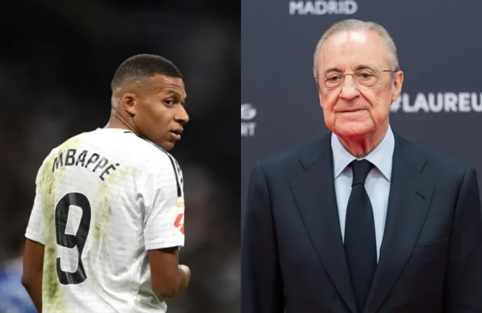 Kylian Mbappé y Florentino Pérez.