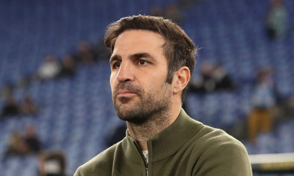 Cesc Fábregas entrenando al Como.
