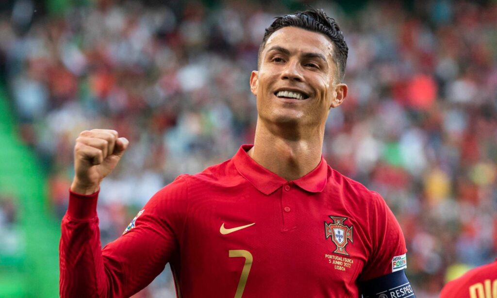 Cristiano Ronaldo, en un partido con la Selección portuguesa.
