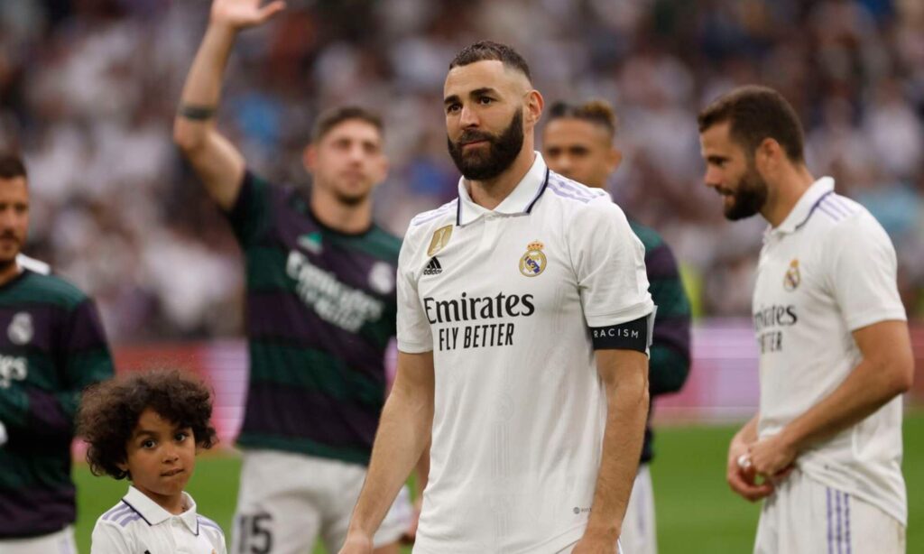 Karim Benzema, en su último partido como jugador del Real Madrid, en 2023.