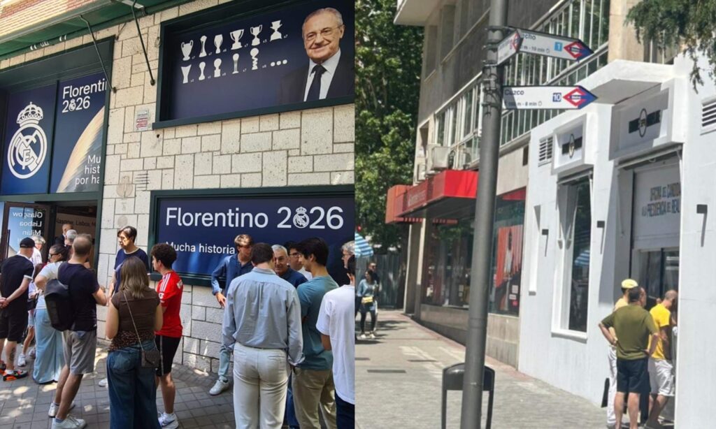 Colas kilométricas en la sede de Florentino Pérez al lado del Bernabéu: da una lección a Enrique Riquelme y las filas confirman quién es el gran favorito